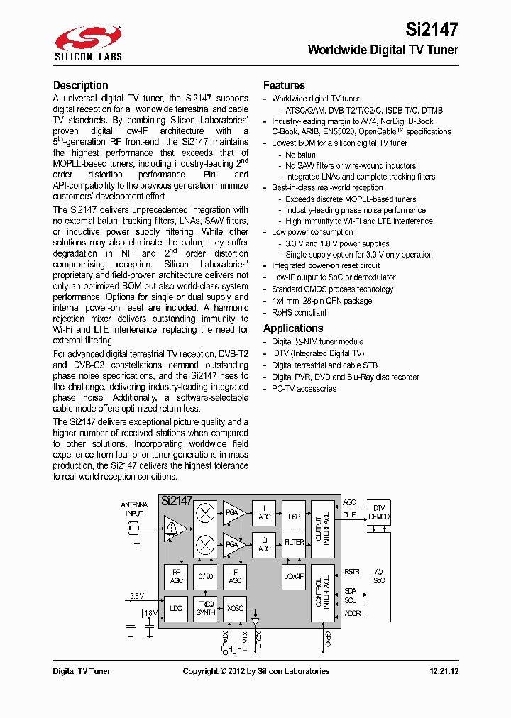 SI2147_8835120.PDF Datasheet
