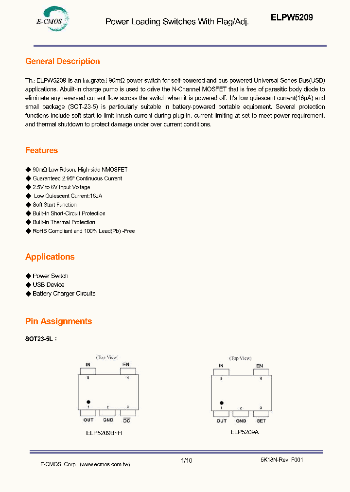 ELP5209XSB2R_8835644.PDF Datasheet