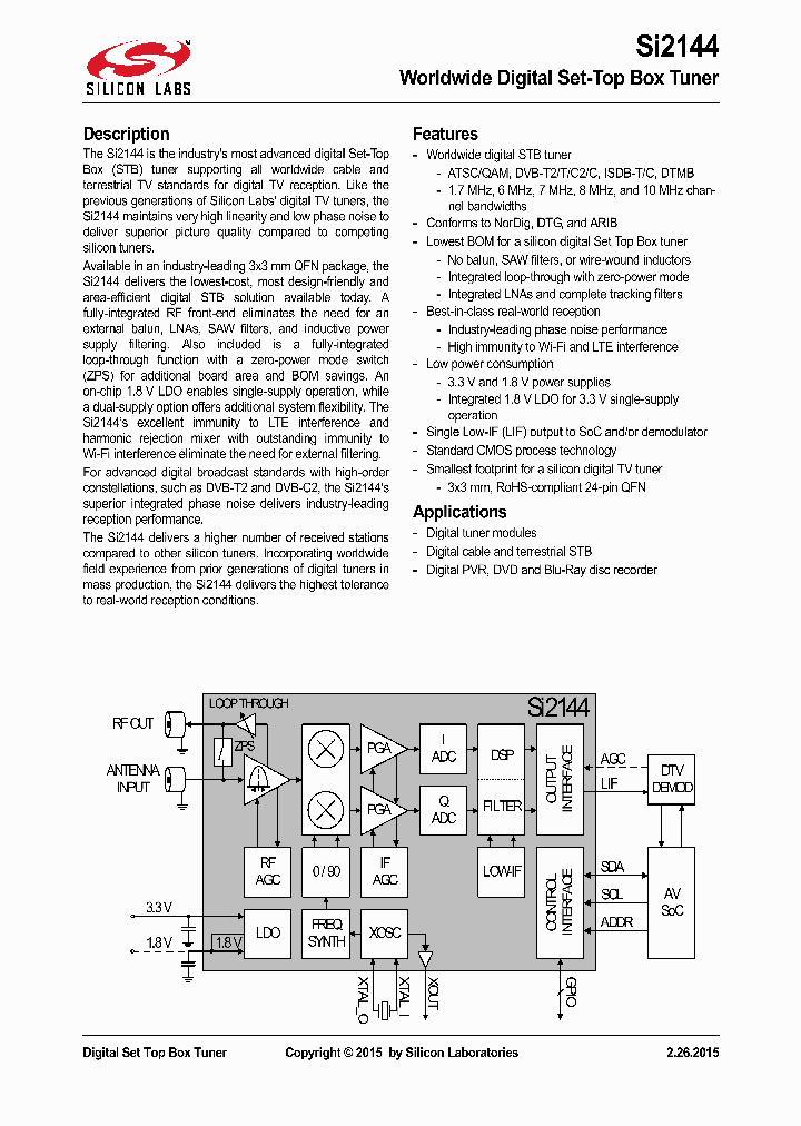 SI2144_8835119.PDF Datasheet