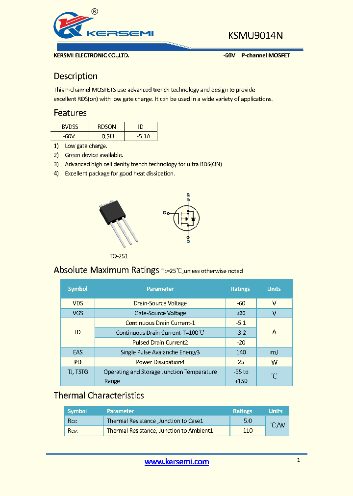 KSMU9014N_8835249.PDF Datasheet