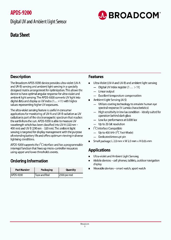 APDS-9009_8837950.PDF Datasheet