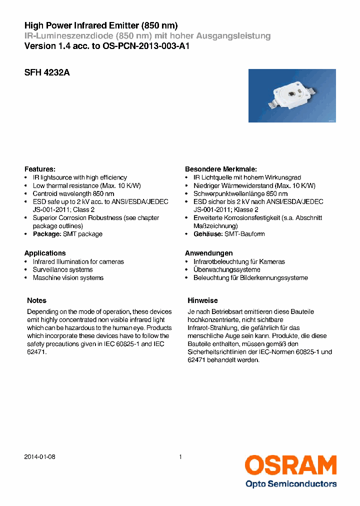 SFH4232A_8839003.PDF Datasheet