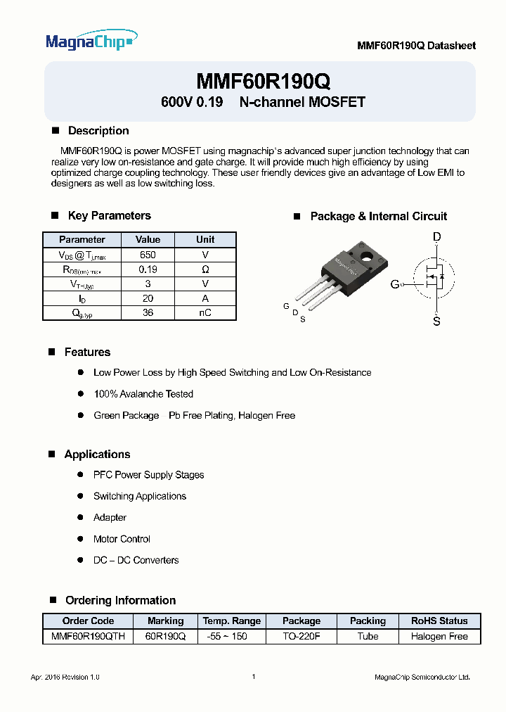 MMF60R190Q_8841968.PDF Datasheet
