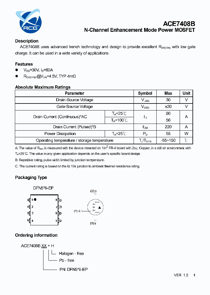 ACE7408B_8842148.PDF Datasheet