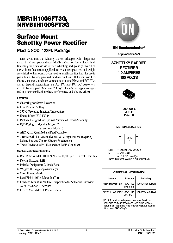 MBR1H100SF_8847055.PDF Datasheet