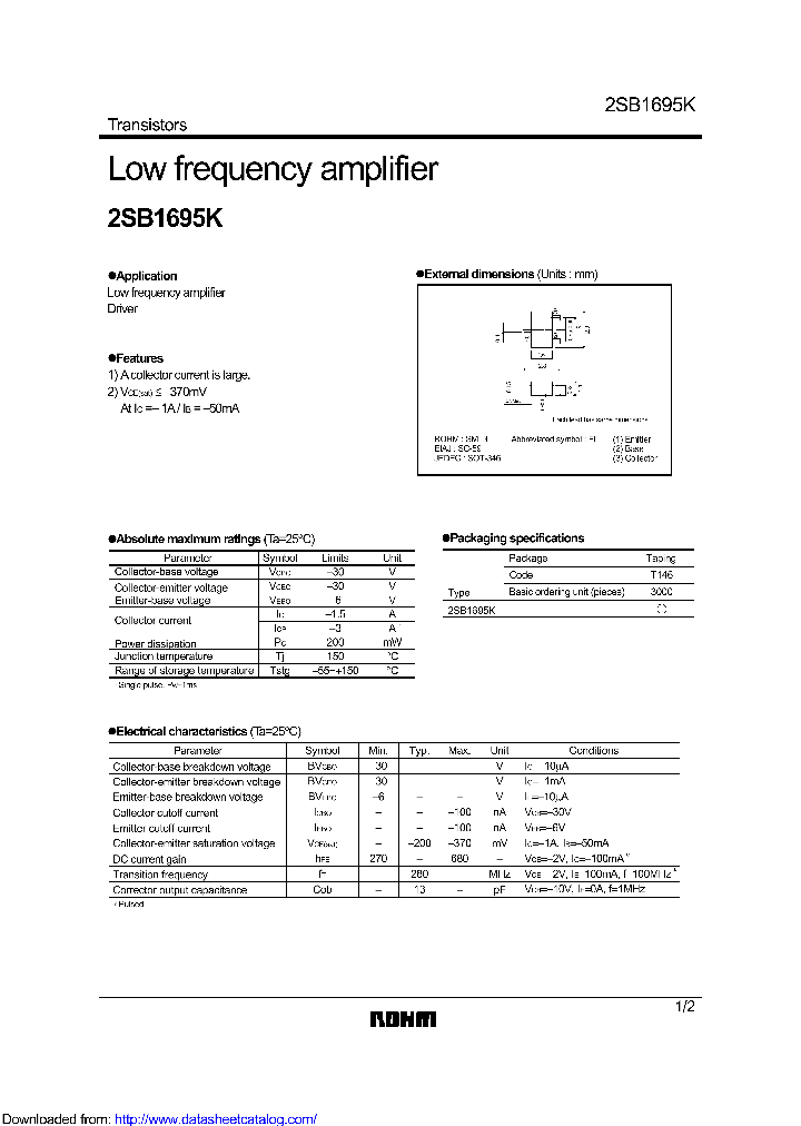 2SB1695KT146_8847931.PDF Datasheet