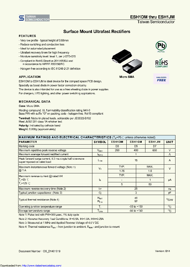 ESH1GM_8848014.PDF Datasheet