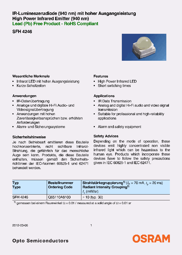 SFH4246_8839007.PDF Datasheet