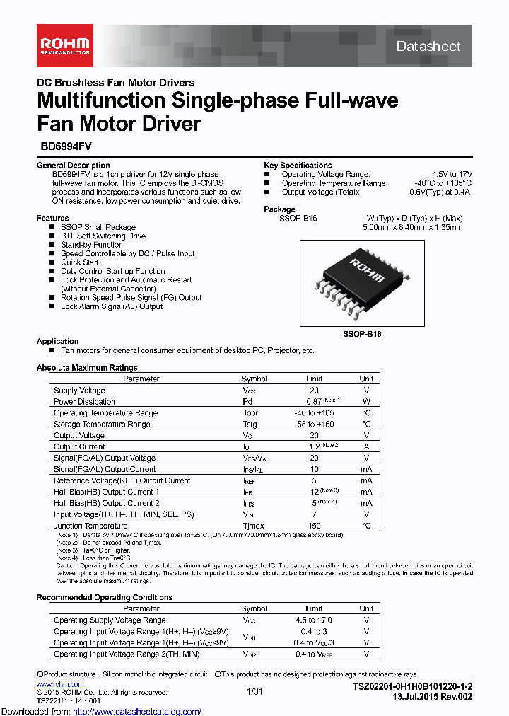 BD6994FV_8852607.PDF Datasheet