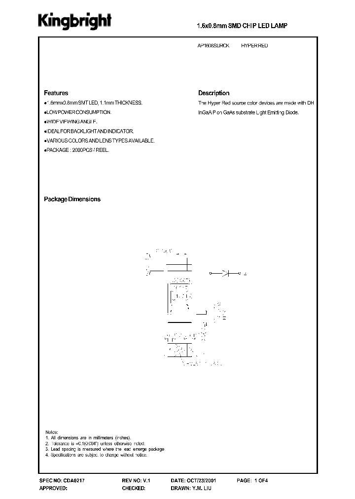 AP1608SURCK_8852170.PDF Datasheet