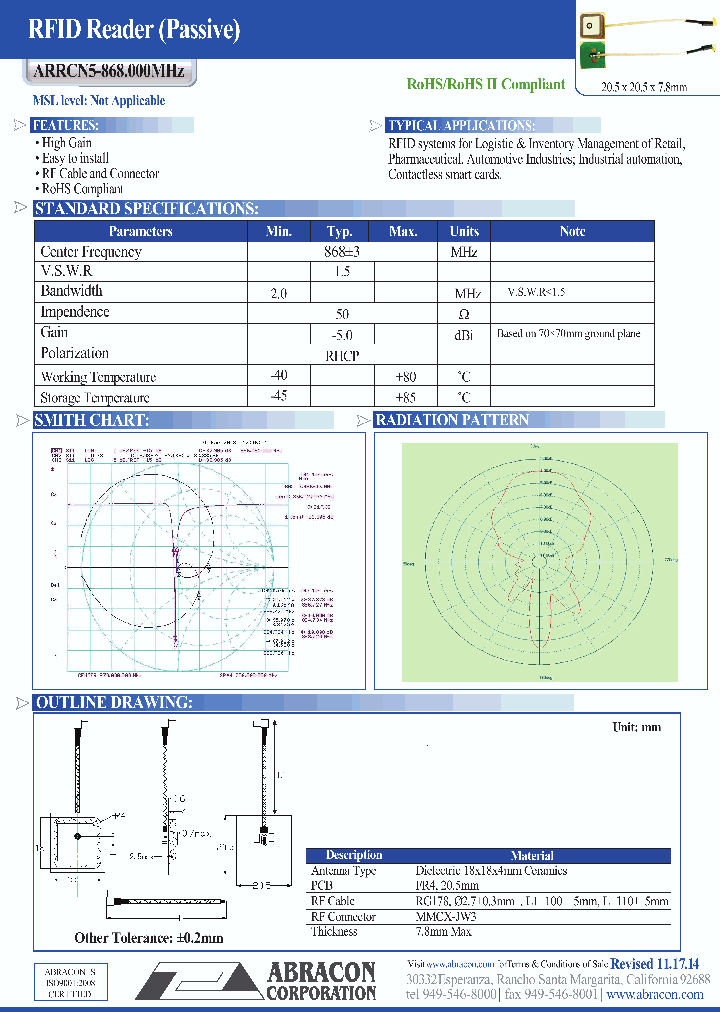 ARRCN5-868000MHZ_8844497.PDF Datasheet