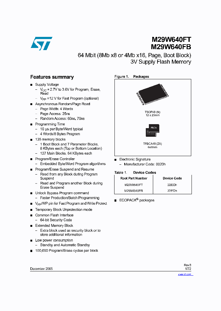 M29W640FT60ZA6E_8844458.PDF Datasheet