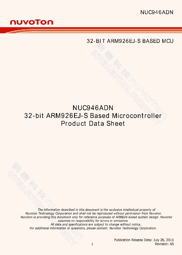 NUC946ADN_8844412.PDF Datasheet