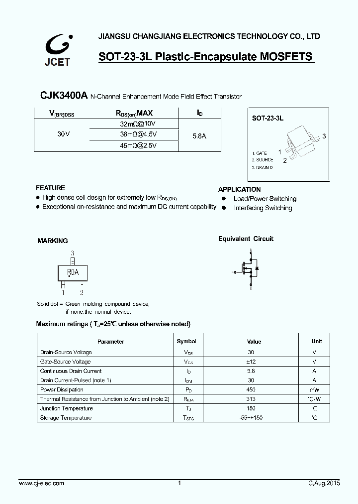 CJK3400A_8844931.PDF Datasheet