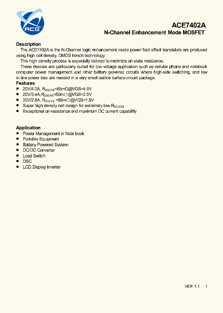 ACE7402A_8842146.PDF Datasheet