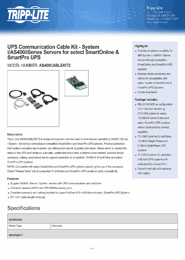 AS400CABLEKIT2_8843258.PDF Datasheet