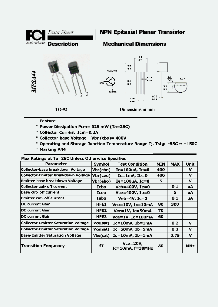 MPSA44_8843447.PDF Datasheet