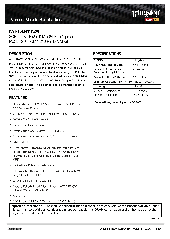 KVR16LN11K2-8_8843774.PDF Datasheet