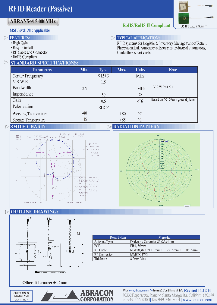 ARRAN5-915000MHZ_8844489.PDF Datasheet
