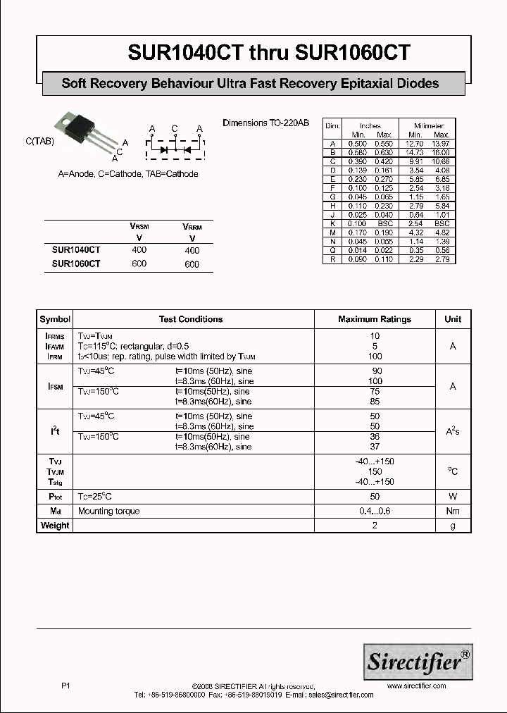 SUR1040CT_8845016.PDF Datasheet