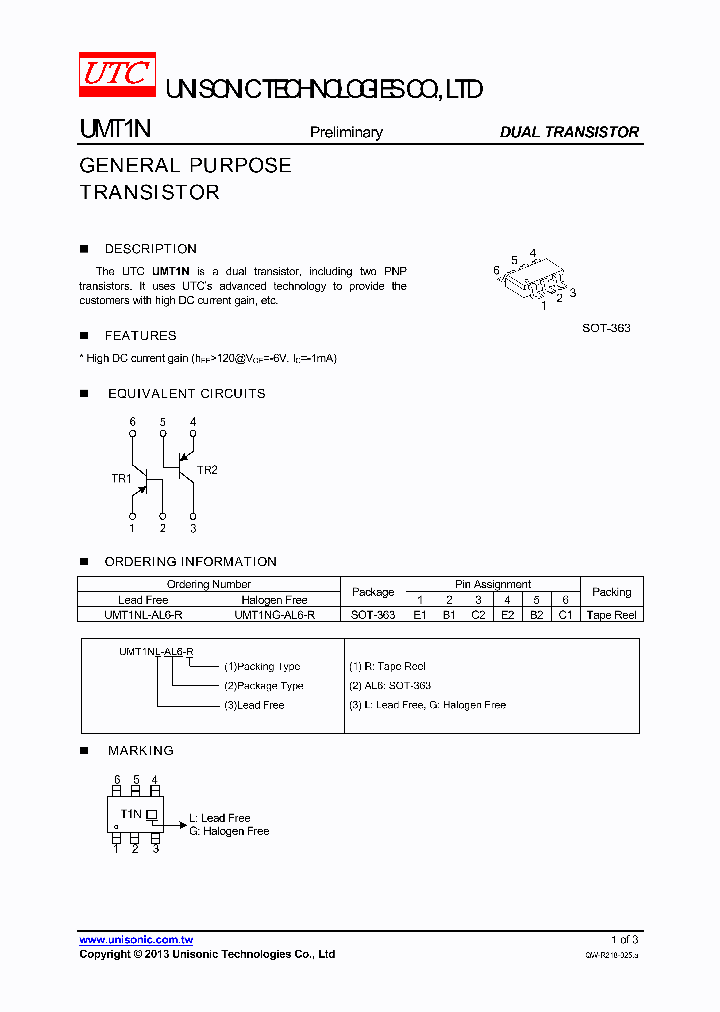 UMT1N_8845192.PDF Datasheet