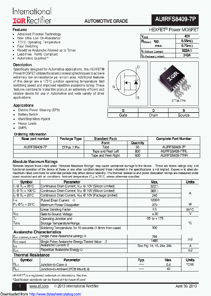 AUIRFS8409-7P_8855686.PDF Datasheet