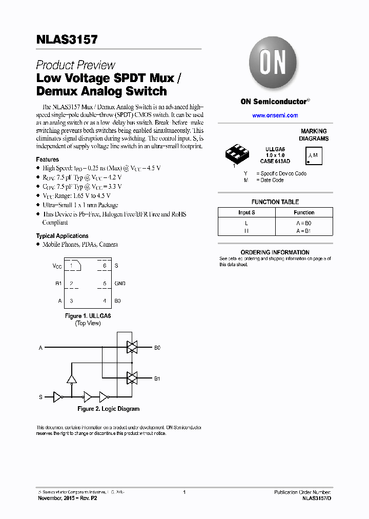 NLAS3157_8845901.PDF Datasheet