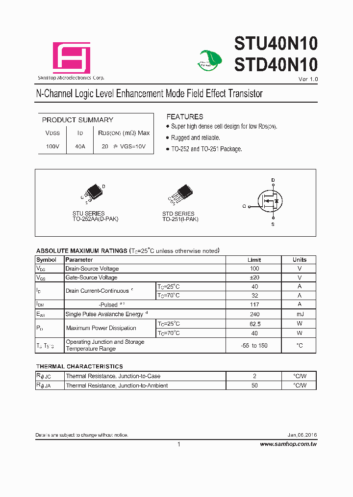 STD40N10_8845960.PDF Datasheet