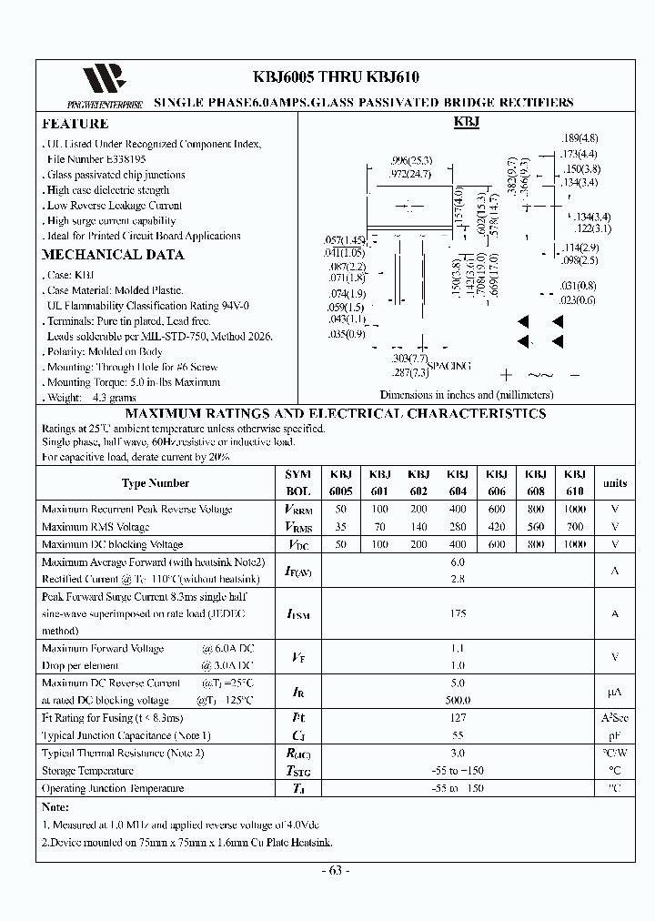KBJ608_8847275.PDF Datasheet