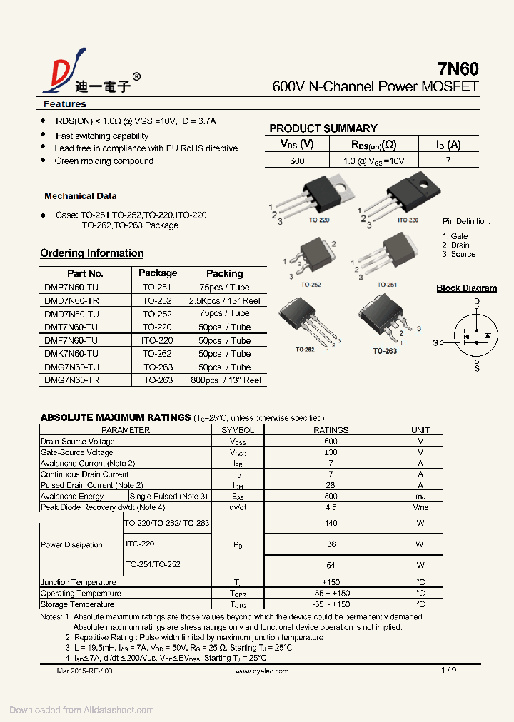 7N60_8846597.PDF Datasheet