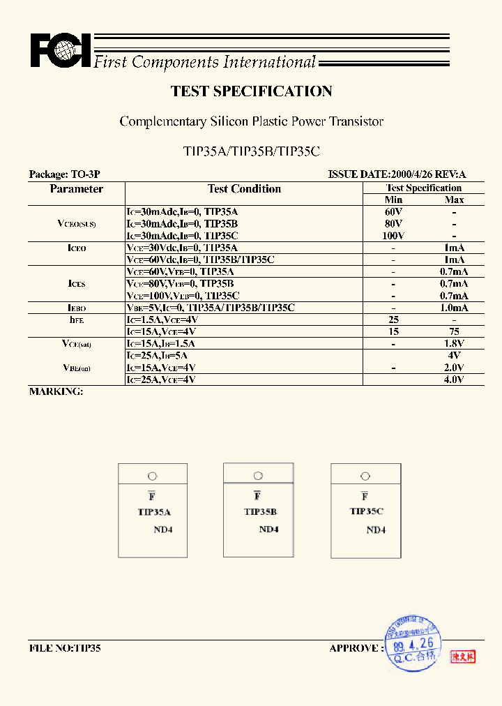 TIP35_8848205.PDF Datasheet