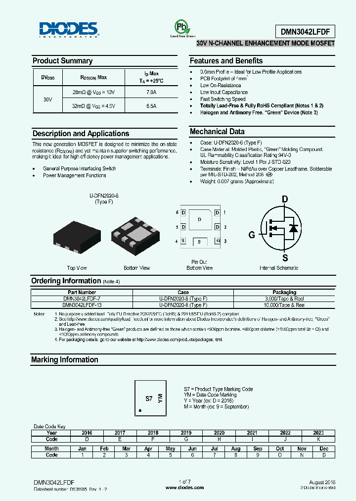 DMN3042LFDF_8848355.PDF Datasheet