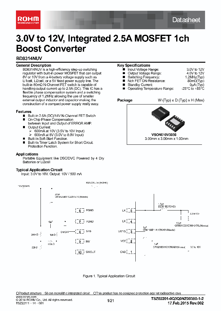 BD8314NUV-E2_8848448.PDF Datasheet