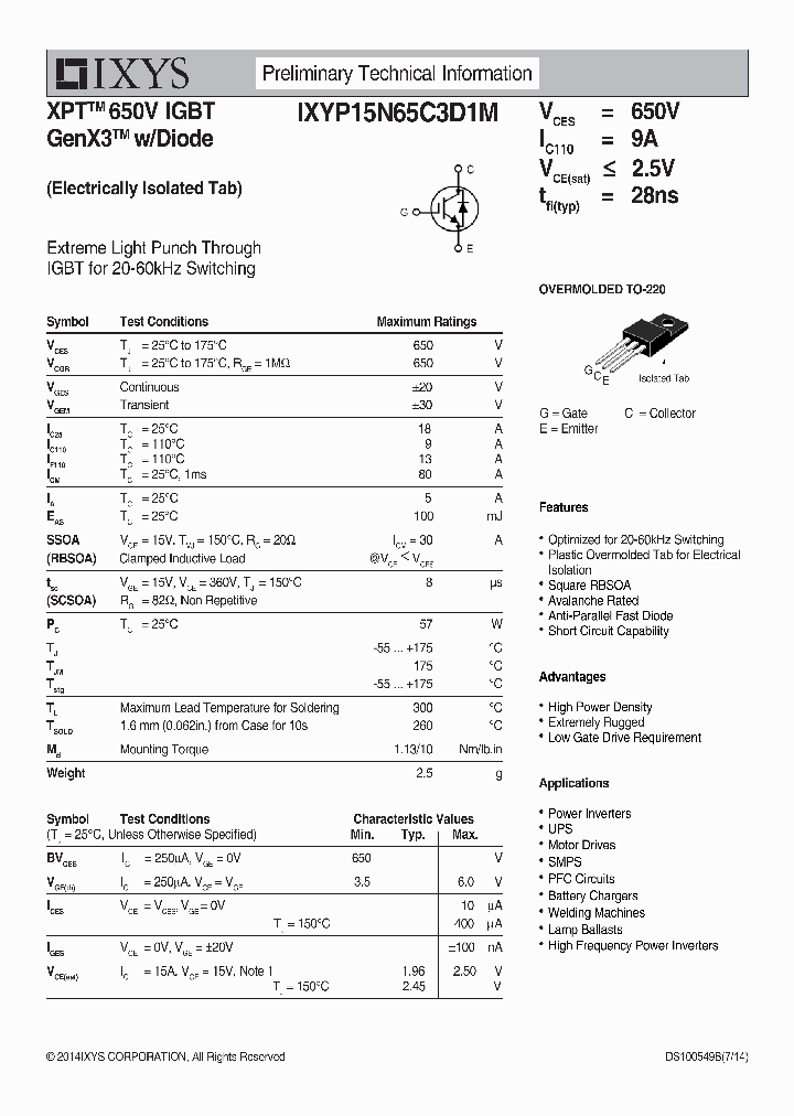 IXYP15N65C3D1M_8848952.PDF Datasheet