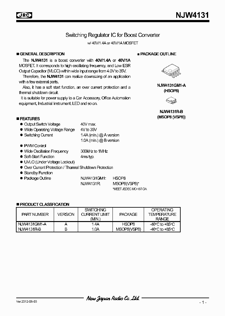 NJW4131GM1-A_8848864.PDF Datasheet