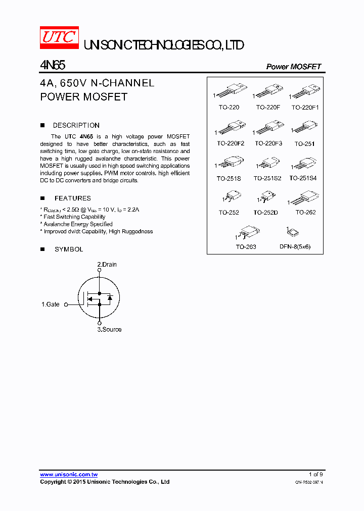 4N65G-TF1-T_8850365.PDF Datasheet