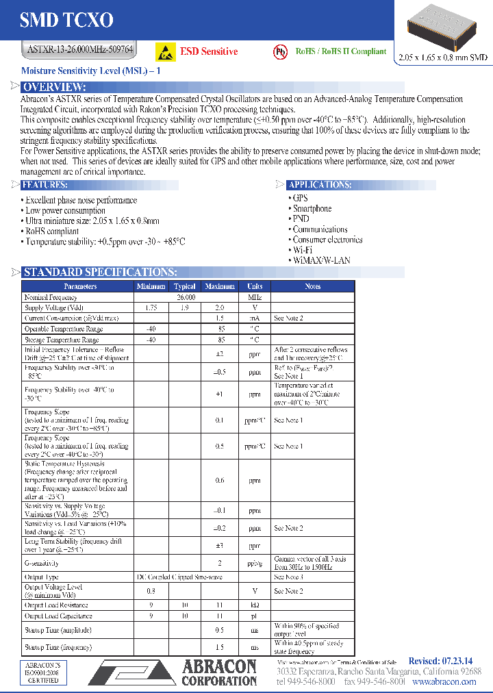 ASTXR-13-26000MHZ-509764_8850888.PDF Datasheet