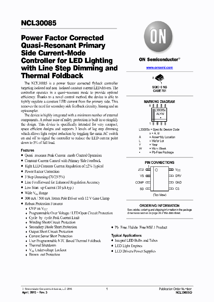 NCL30085_8851677.PDF Datasheet