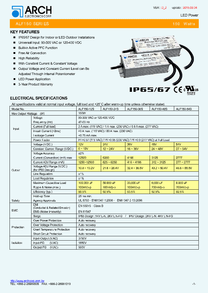 ALF150-48S_8853293.PDF Datasheet