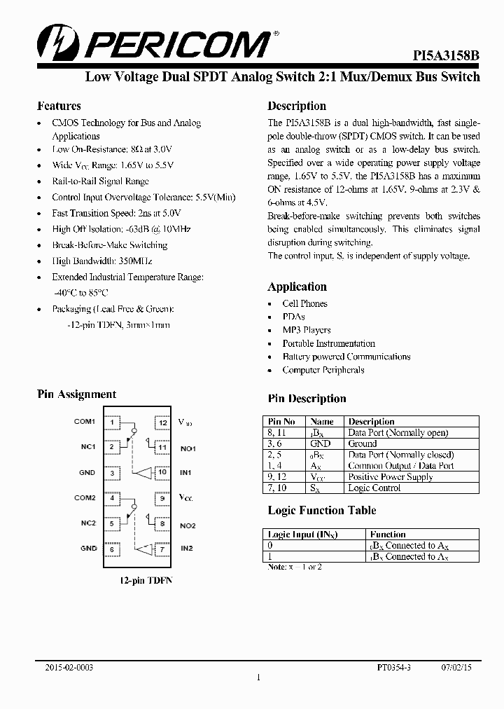 PI5A3158B_8853445.PDF Datasheet