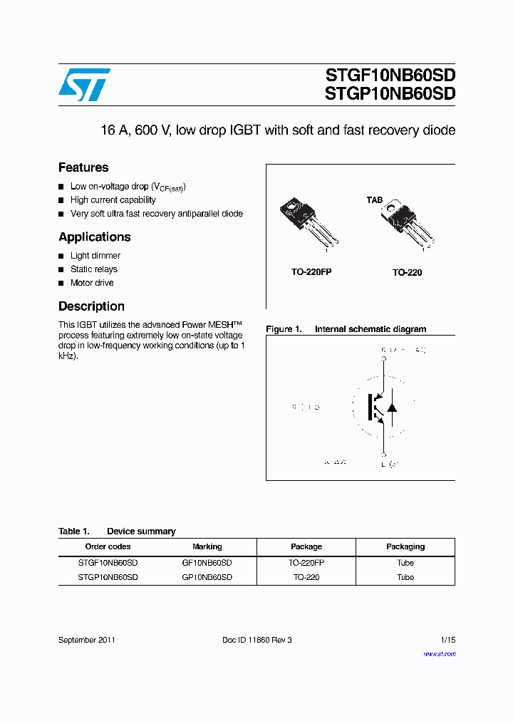 STGP10NB60SD_8856884.PDF Datasheet
