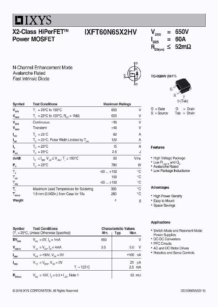 IXFT60N65X2HV_8856797.PDF Datasheet