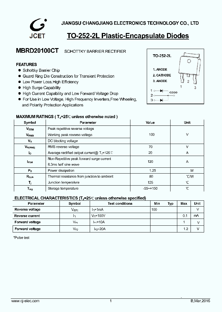 MBRD20100CT_8858597.PDF Datasheet