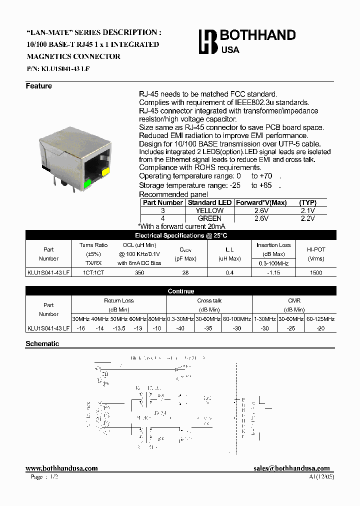 KLU1S041-43-LF_8859103.PDF Datasheet