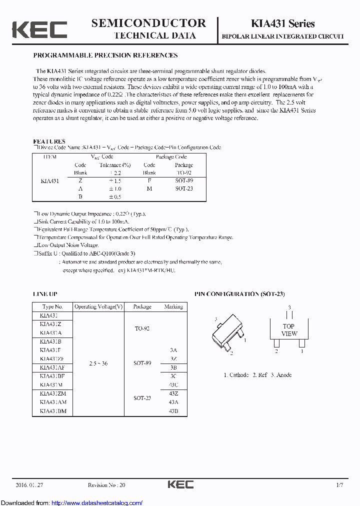 KIA431BM_8861490.PDF Datasheet