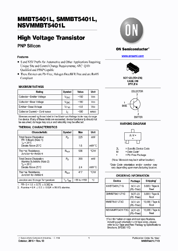 NSVMMBT5401LT3G_8862317.PDF Datasheet