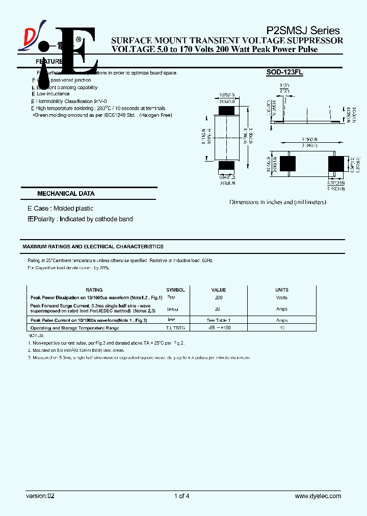 P2SMSJ28A_8862789.PDF Datasheet
