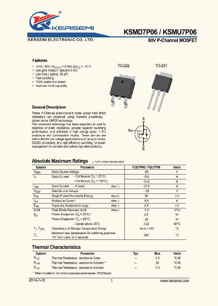 KSMD7P06_8863293.PDF Datasheet