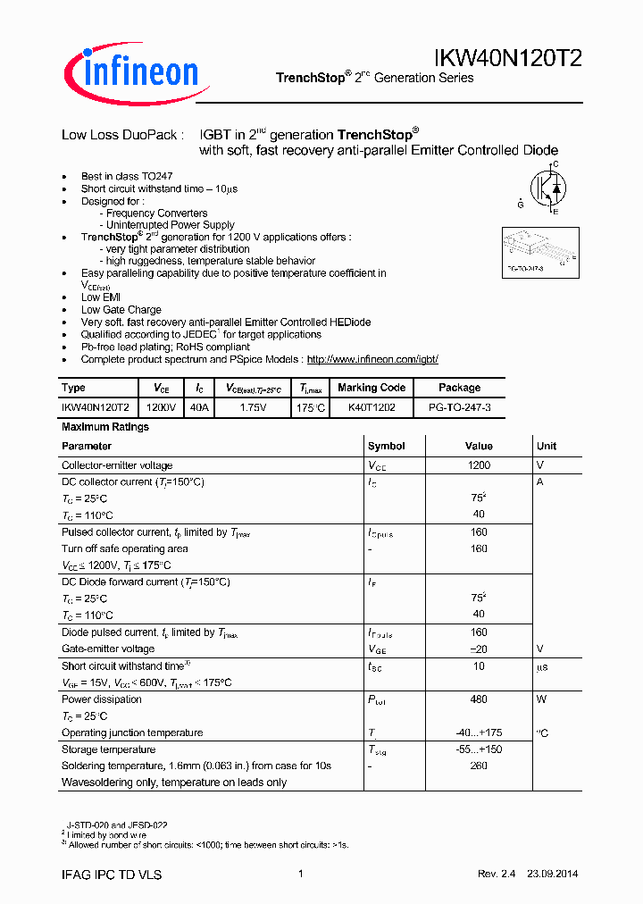 IKW40N120T2_8864227.PDF Datasheet