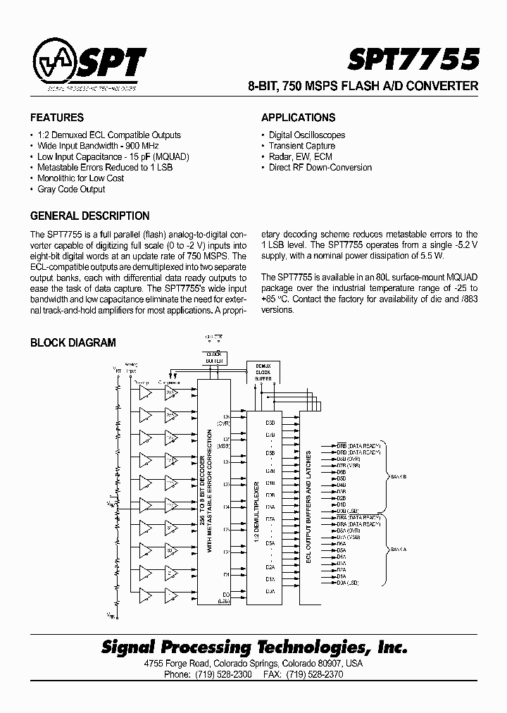 SPT7755AIK_8864253.PDF Datasheet
